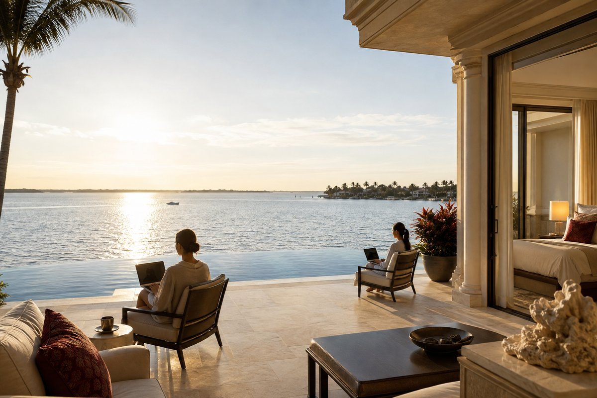 A peaceful waterfront setting prepared for shared work and spiritual formation